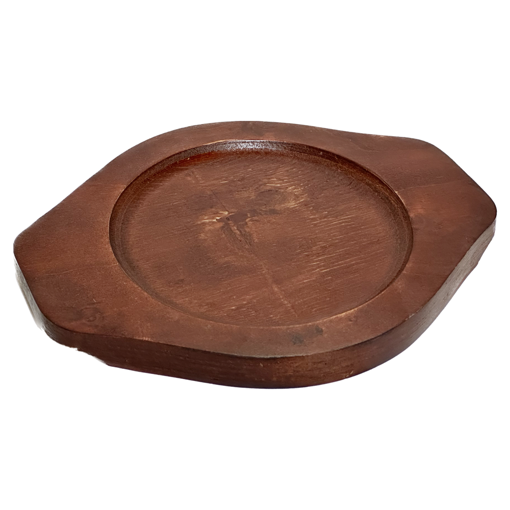 Stone Bowl Wooden Plate