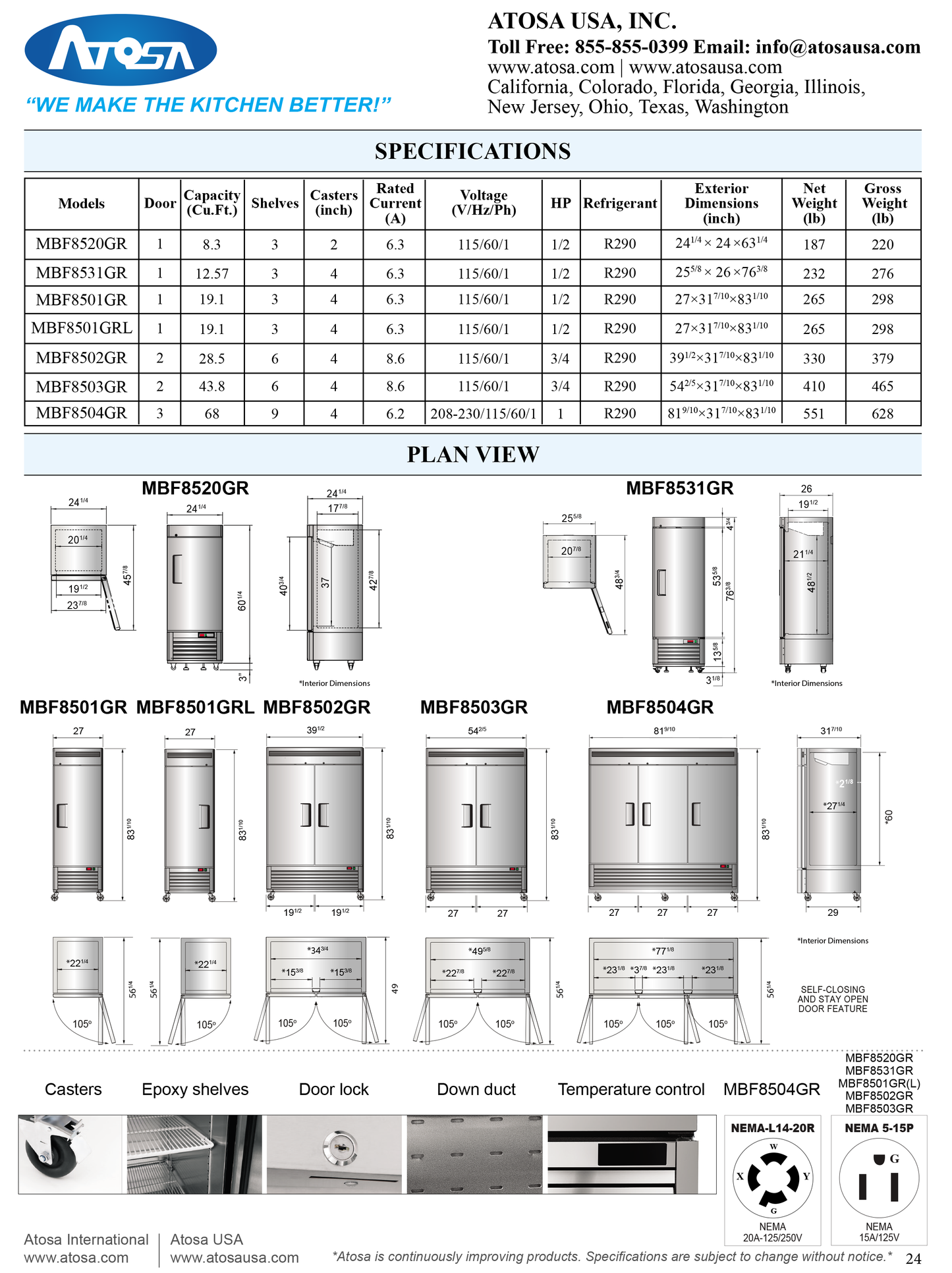 Reach-In Freezer 54"
