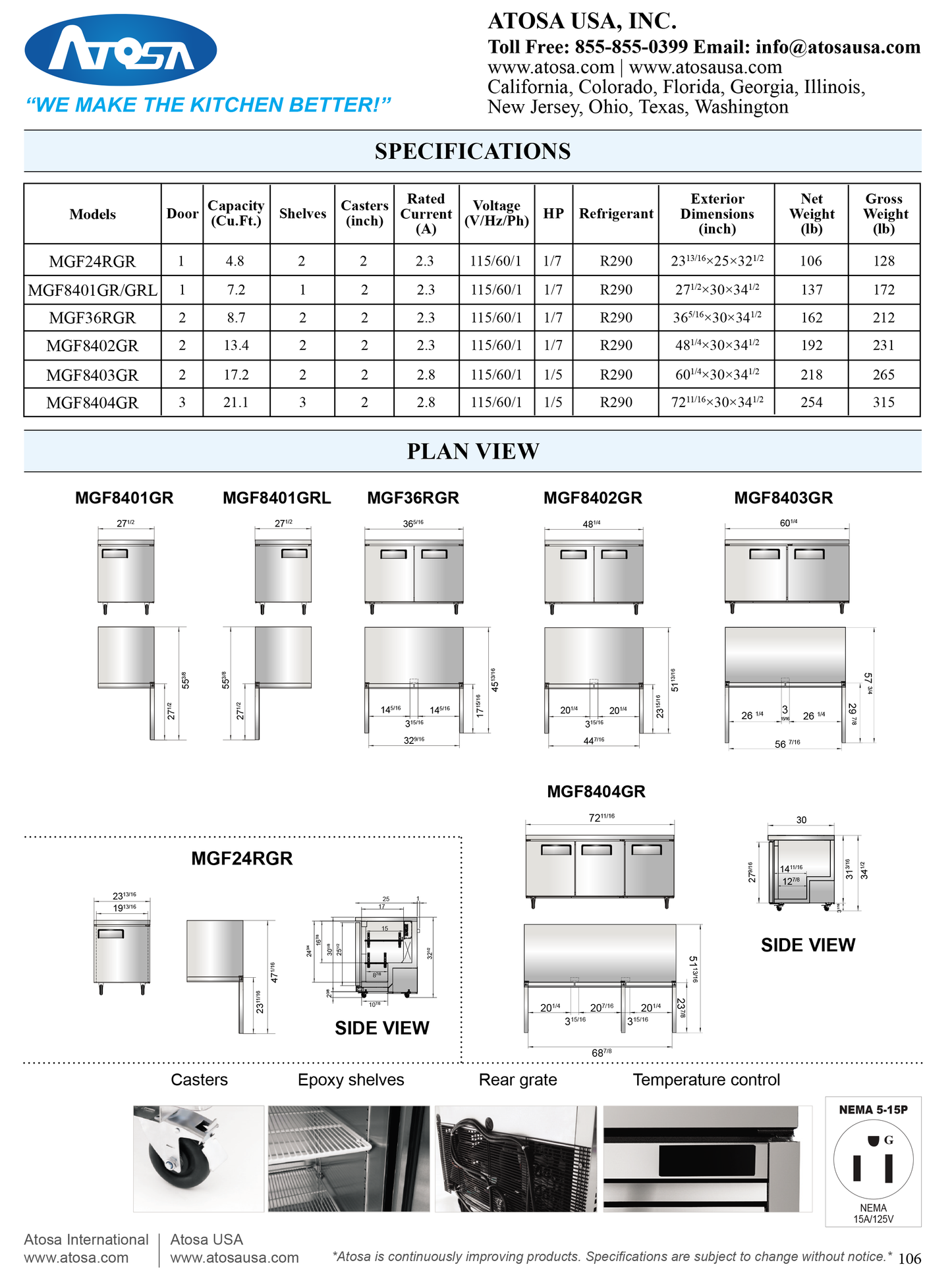 Undercounter Refrigerator 48"