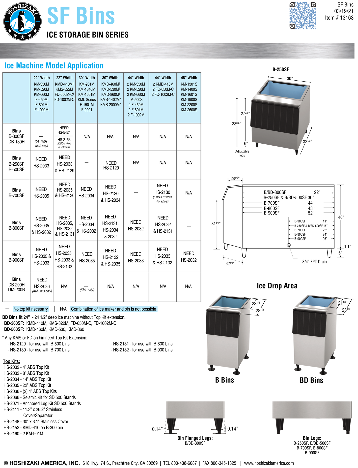 Ice Storage Bin