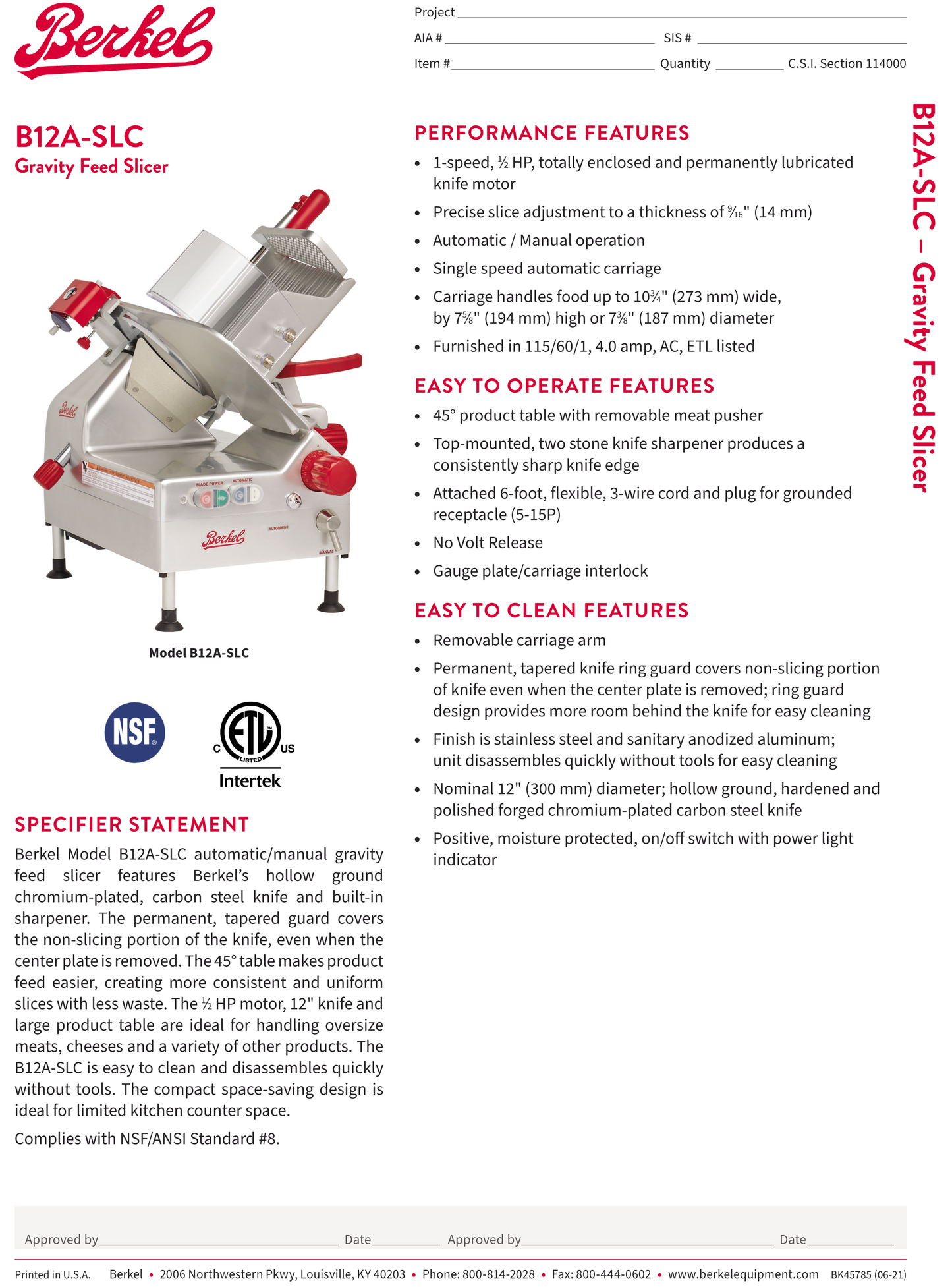 Slicer 12" Automatic