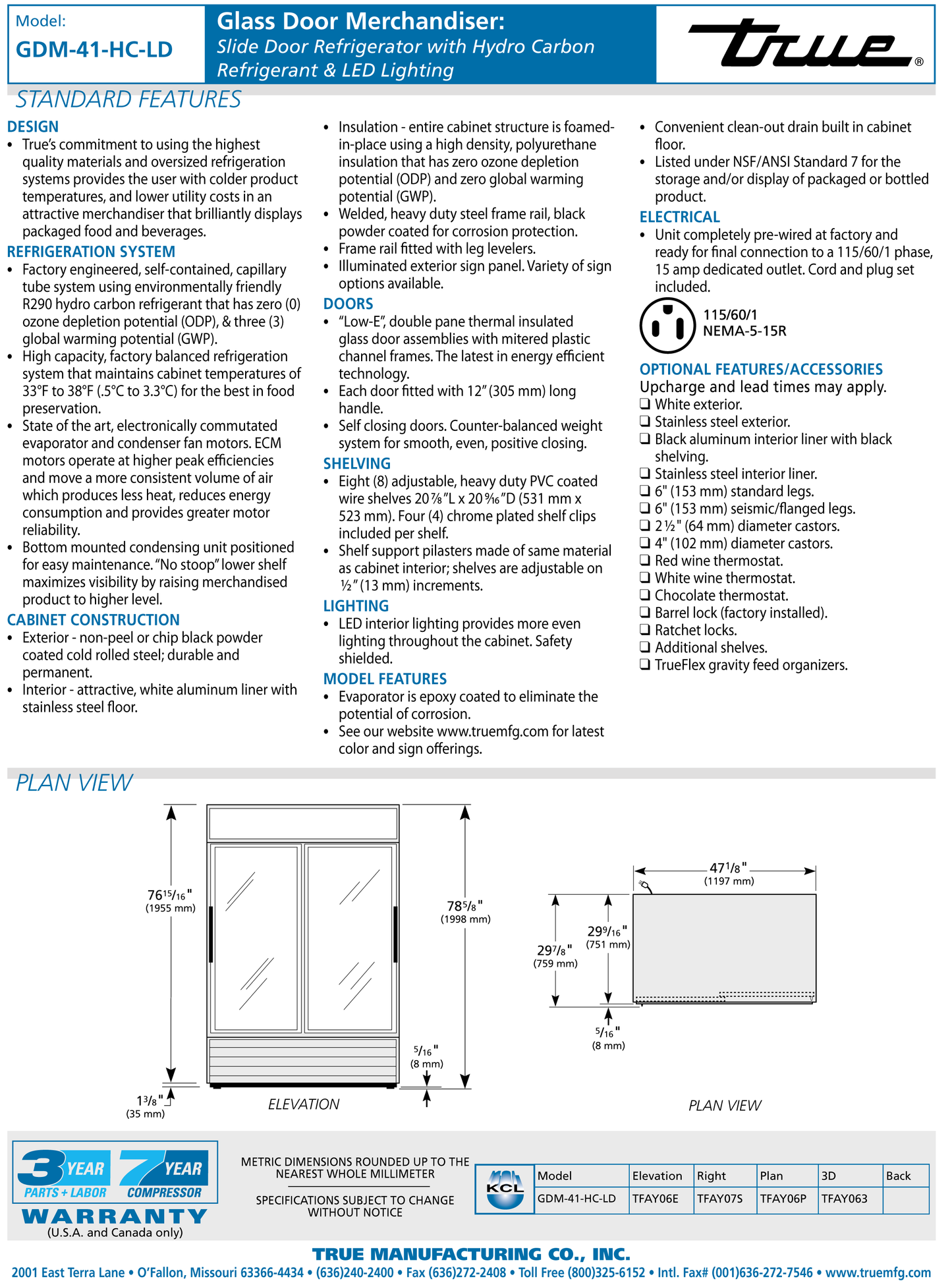 Merchandiser Refrigerator 48"