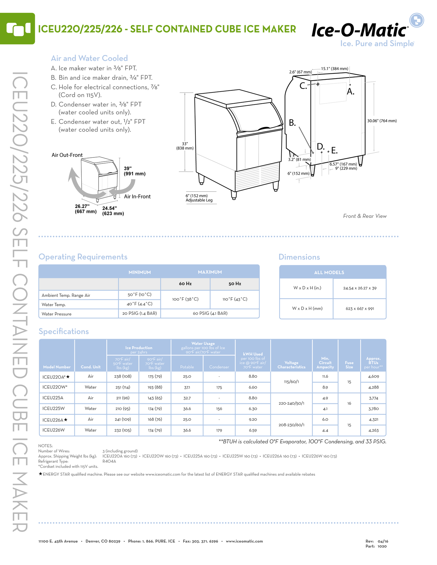 Ice Machine 220 Lb