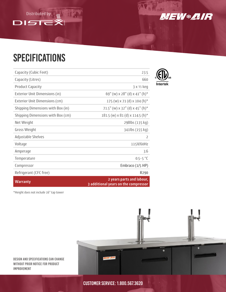 Beer Dispenser 69"