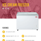 Flat Glass Freezer 41"