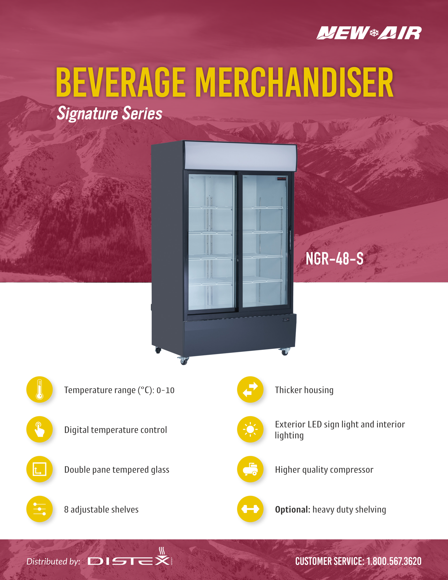 Merchandiser Refrigerator 48"