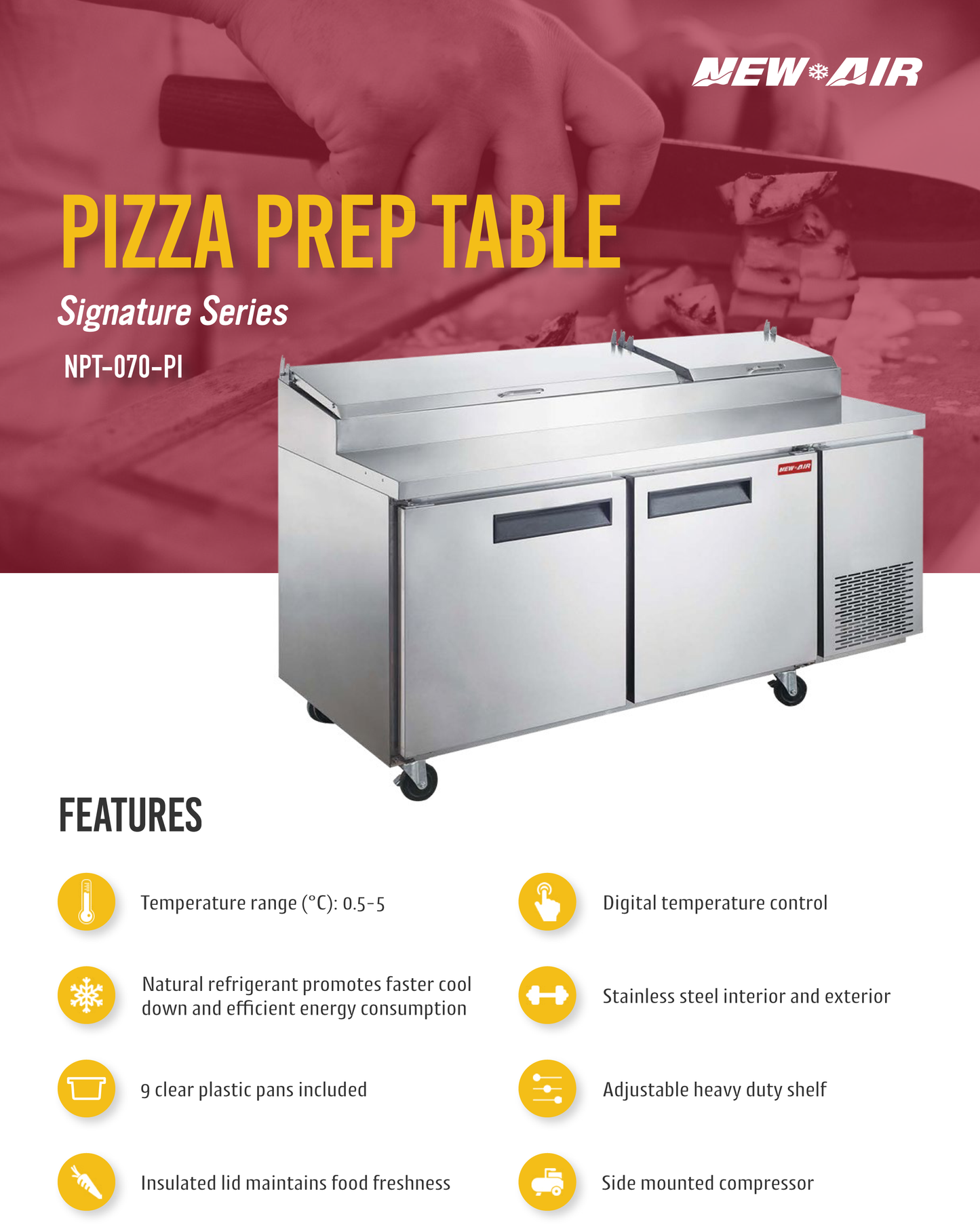 Pizza Prep Table 70"