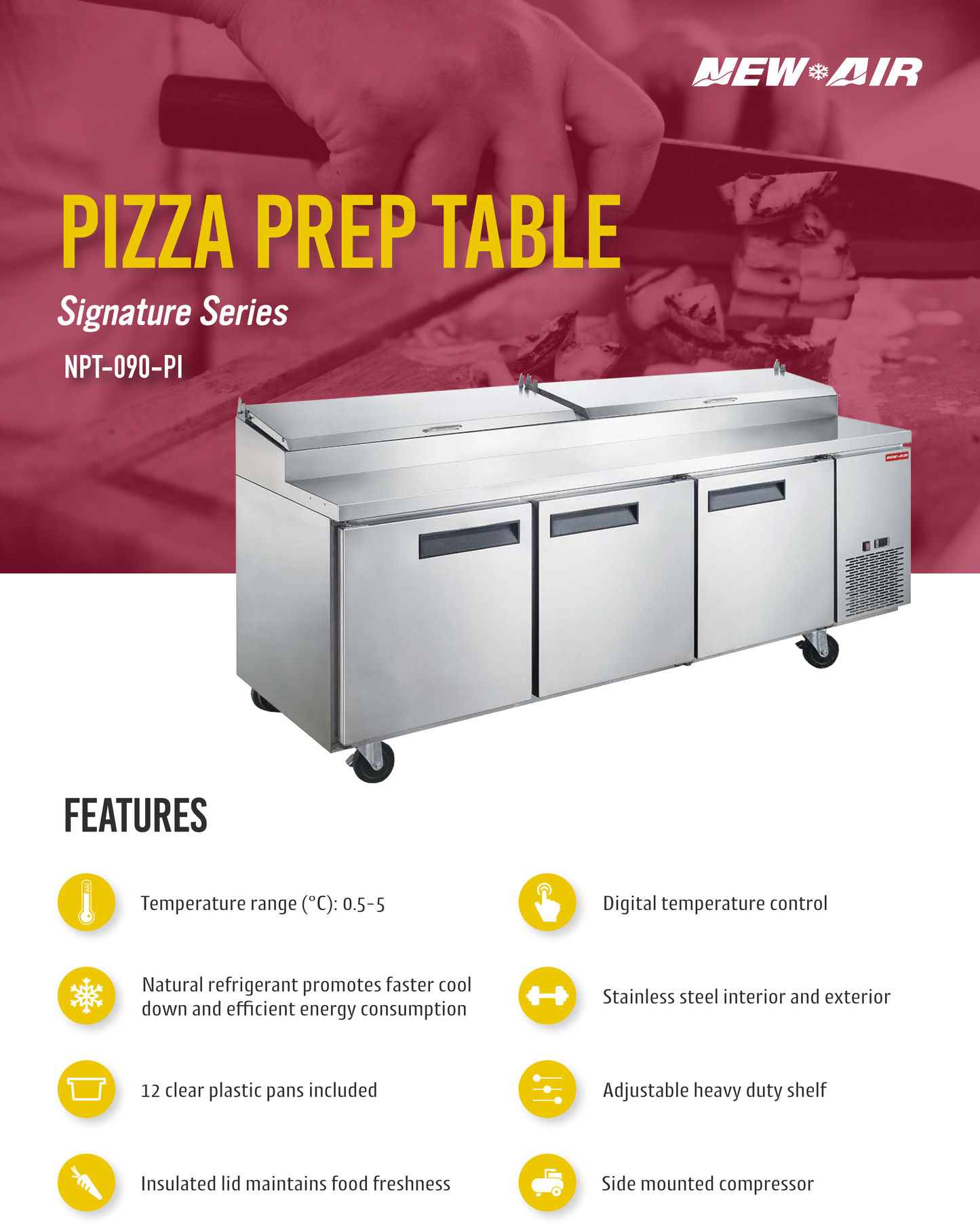 Pizza Prep Table 90"