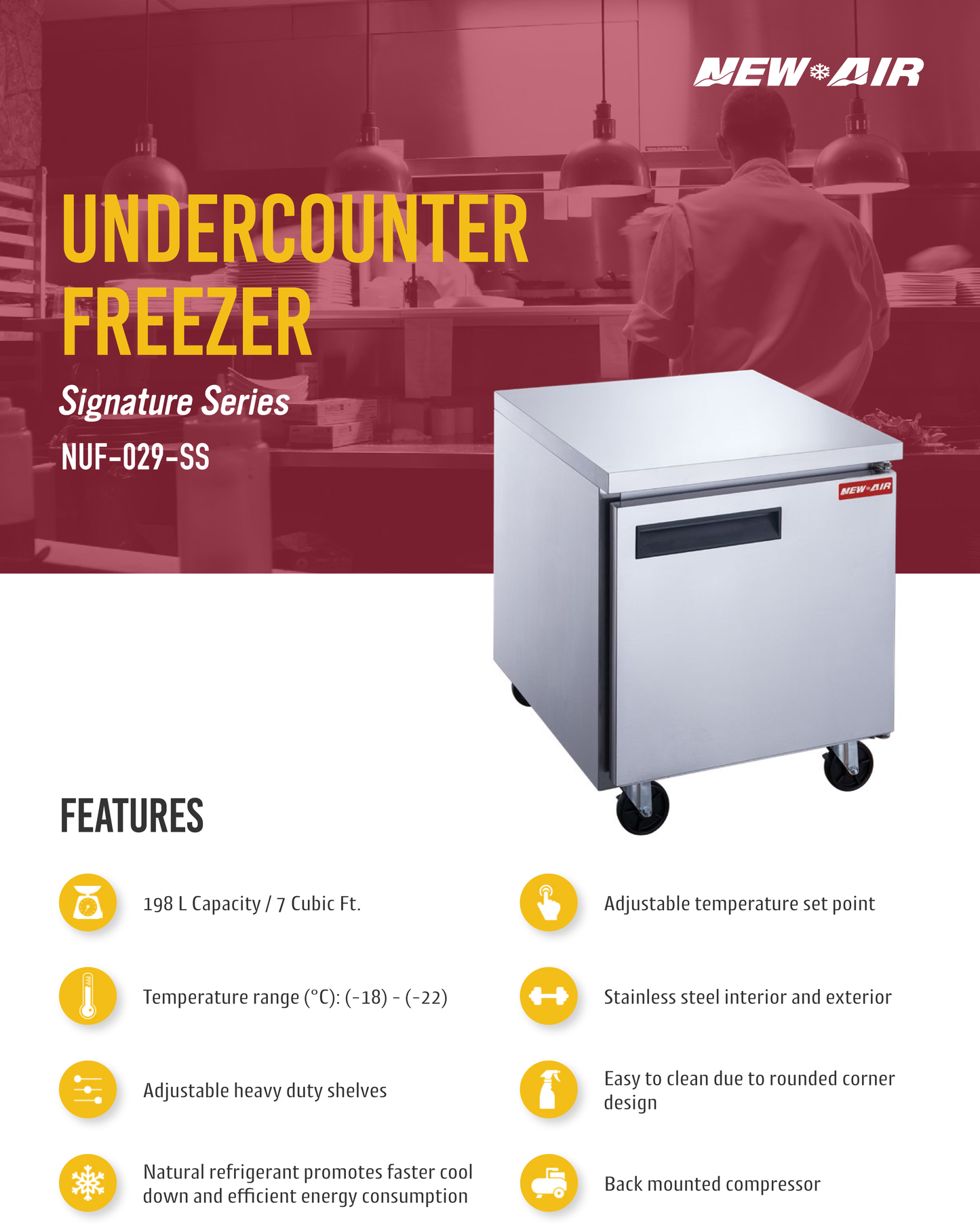 Undercounter Freezer 29"