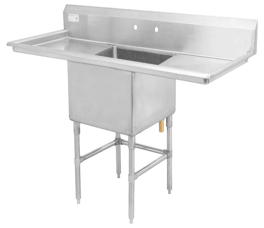 Single Sinks with L&R Drainboard