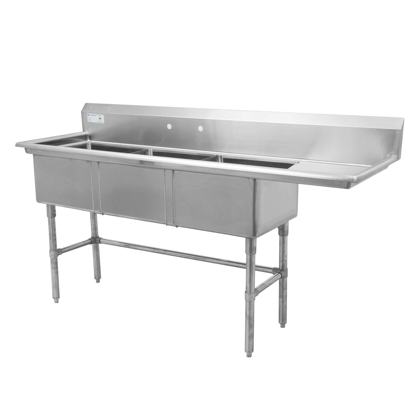 Triple Sinks with R Drainboard