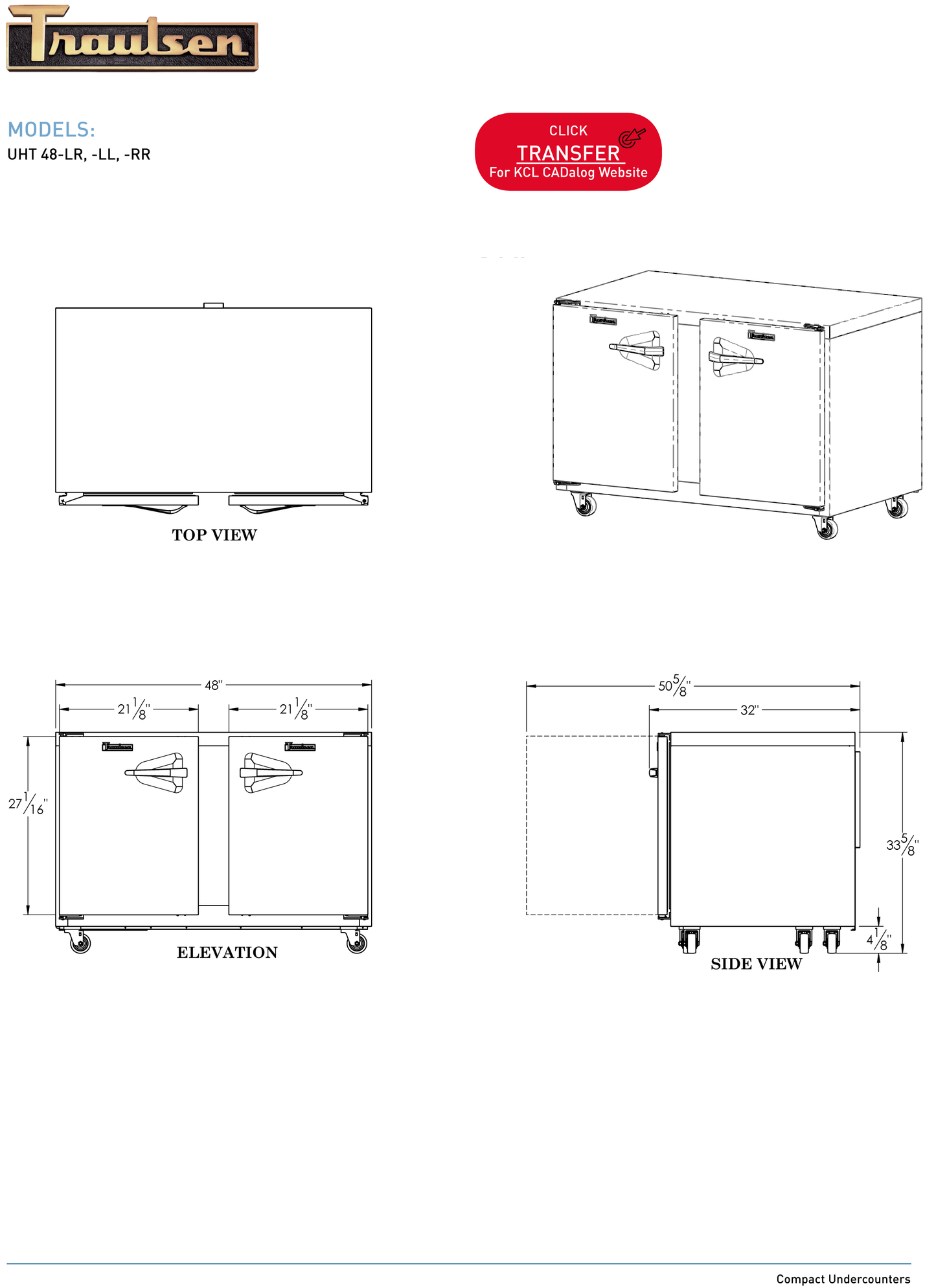 Undercounter Refrigerator 48"