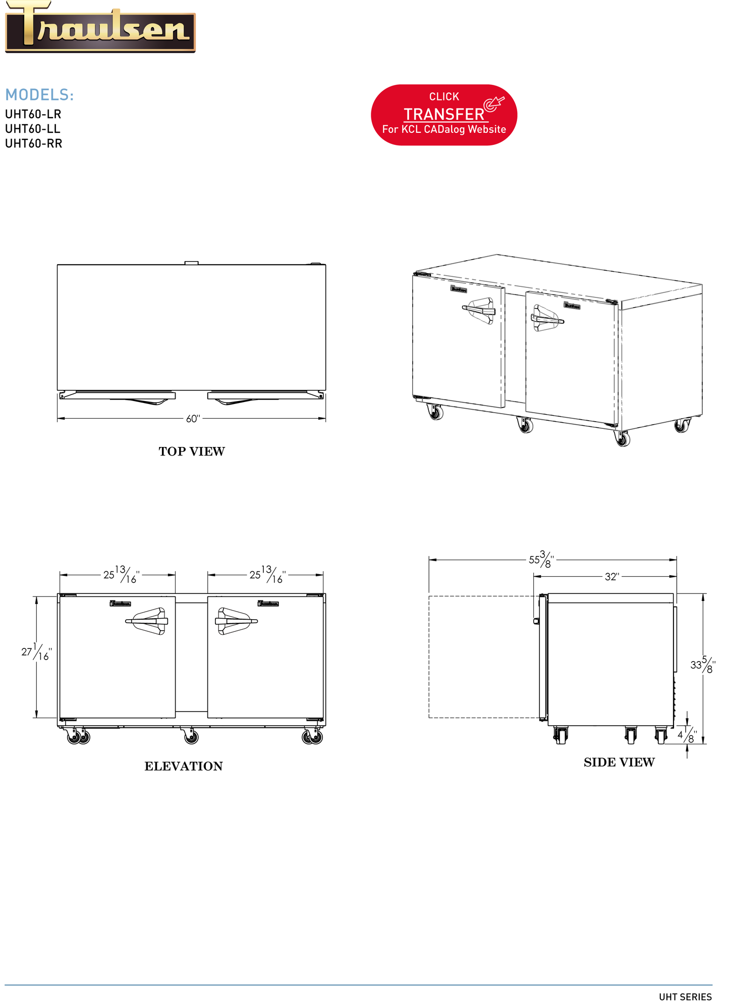 Undercounter Refrigerator 60"
