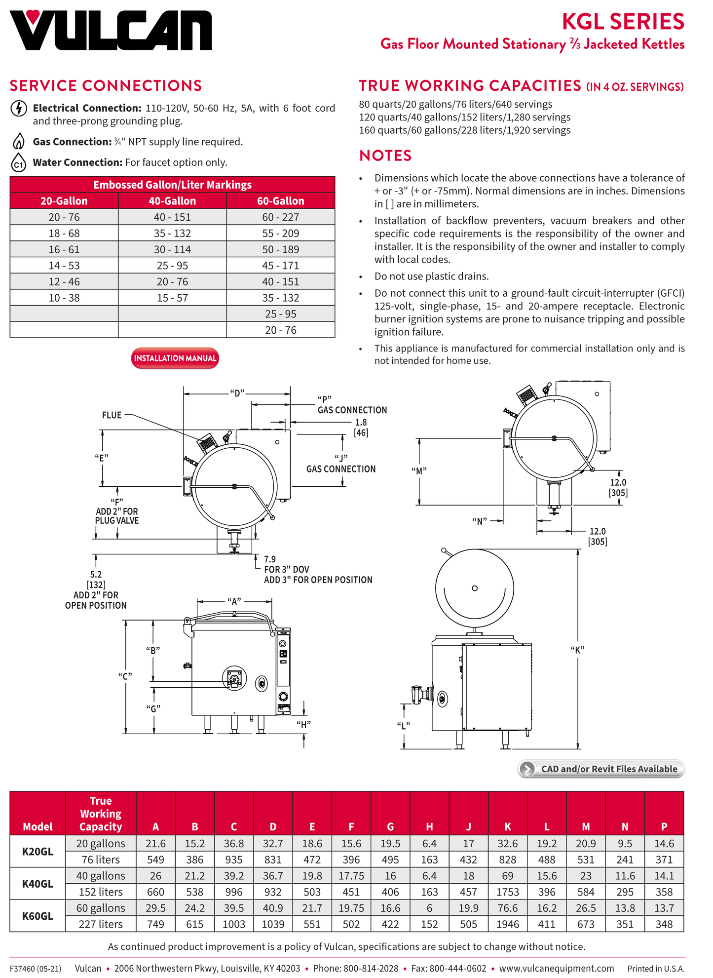 Steam Kettle Gas 60 Gal