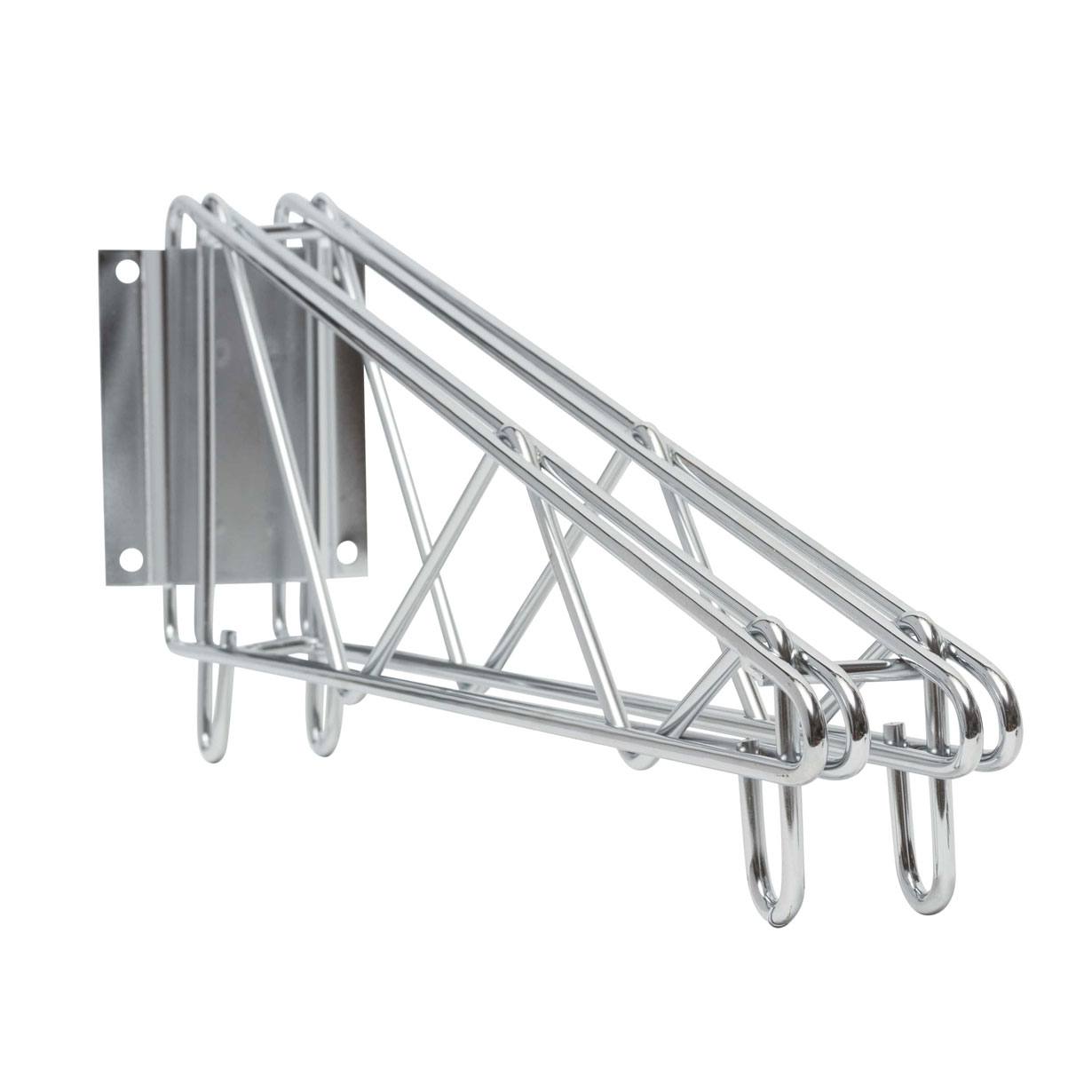 Wall Mount Double Brackets Chrome Finish