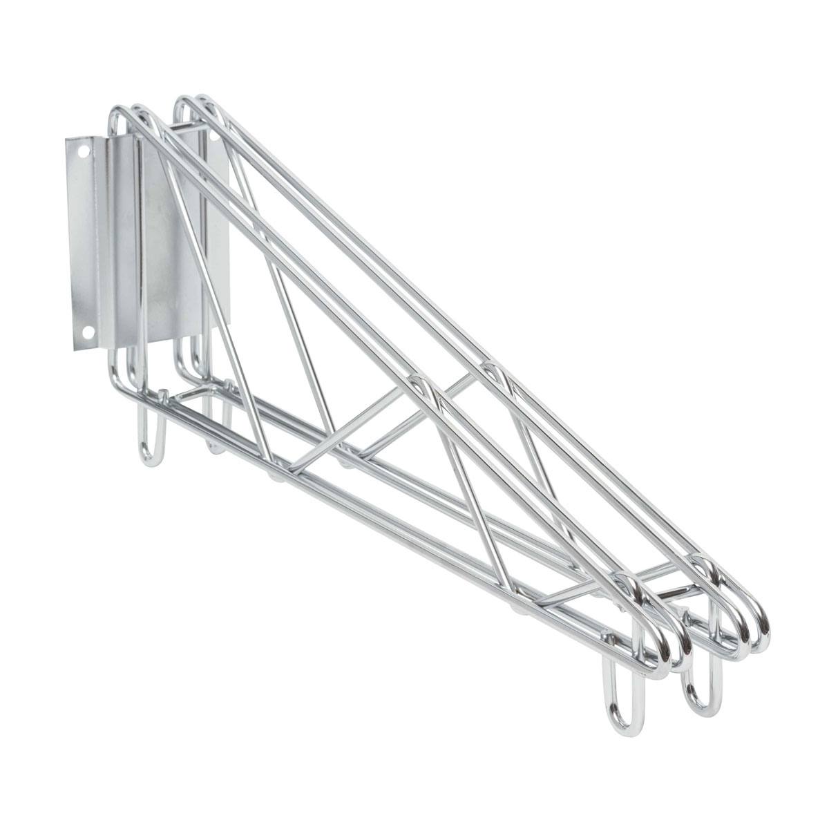 Wall Mount Double Brackets Chrome Finish