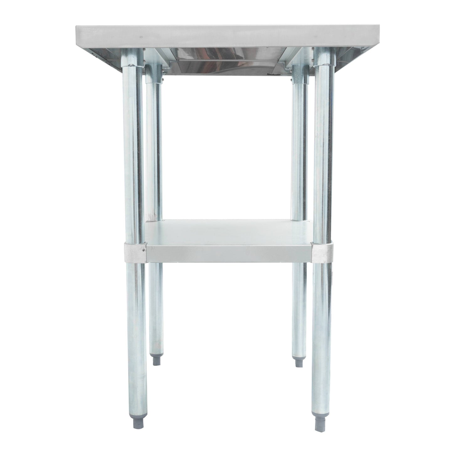 Worktables with Galvanized Undershelf