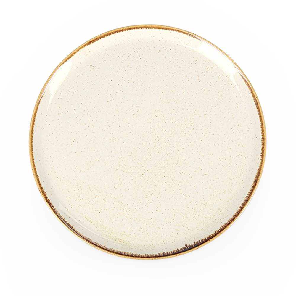 Beige Flat Plate