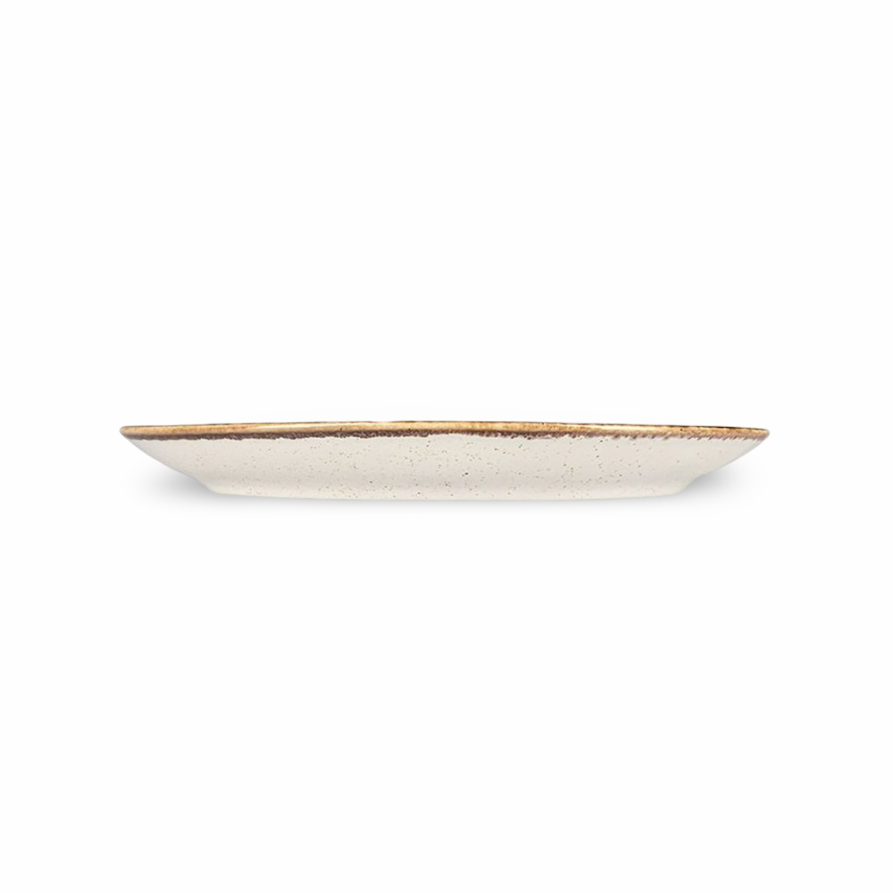 Beige Oval Plates
