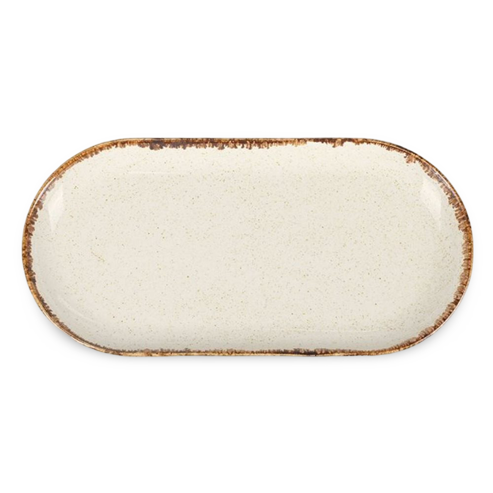 Beige Rectangular Platter