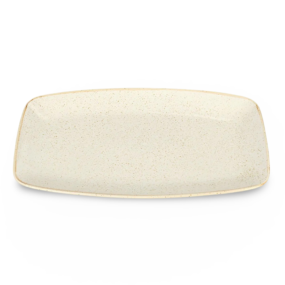 Beige Rectangular Platter