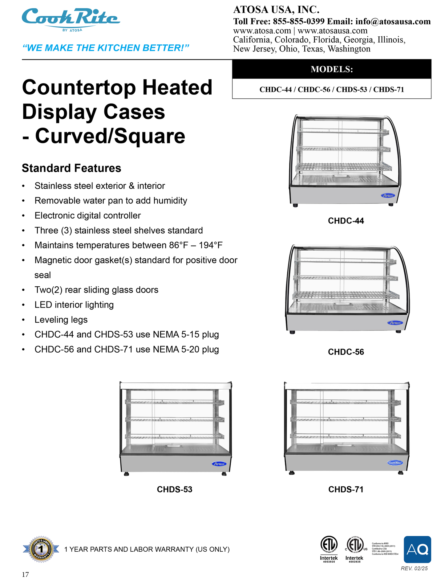 Heated Display Case 27"