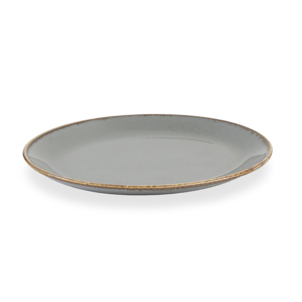 Dark Grey Oval Plates