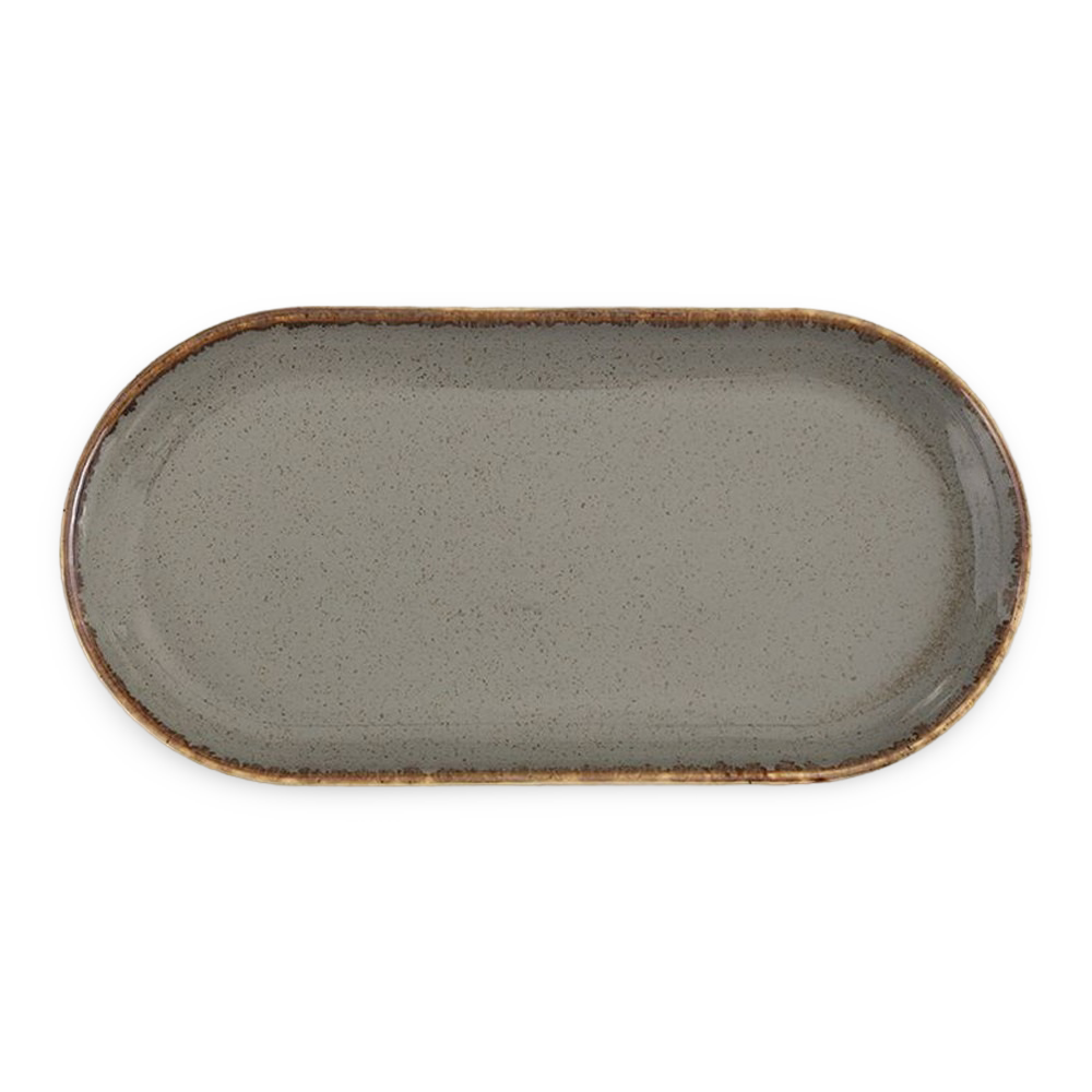 Dark Grey Rectangular Platter