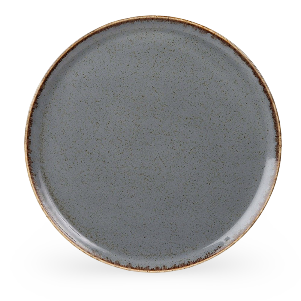 Dark Grey Round Plate