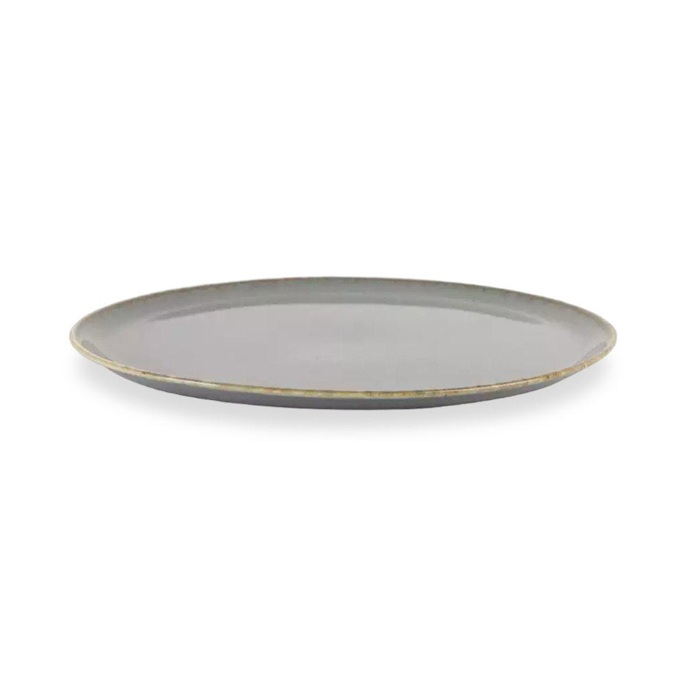 Dark Grey Round Plate