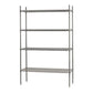 4-Tier Chrome Wire Shelving Unit 72*24*72