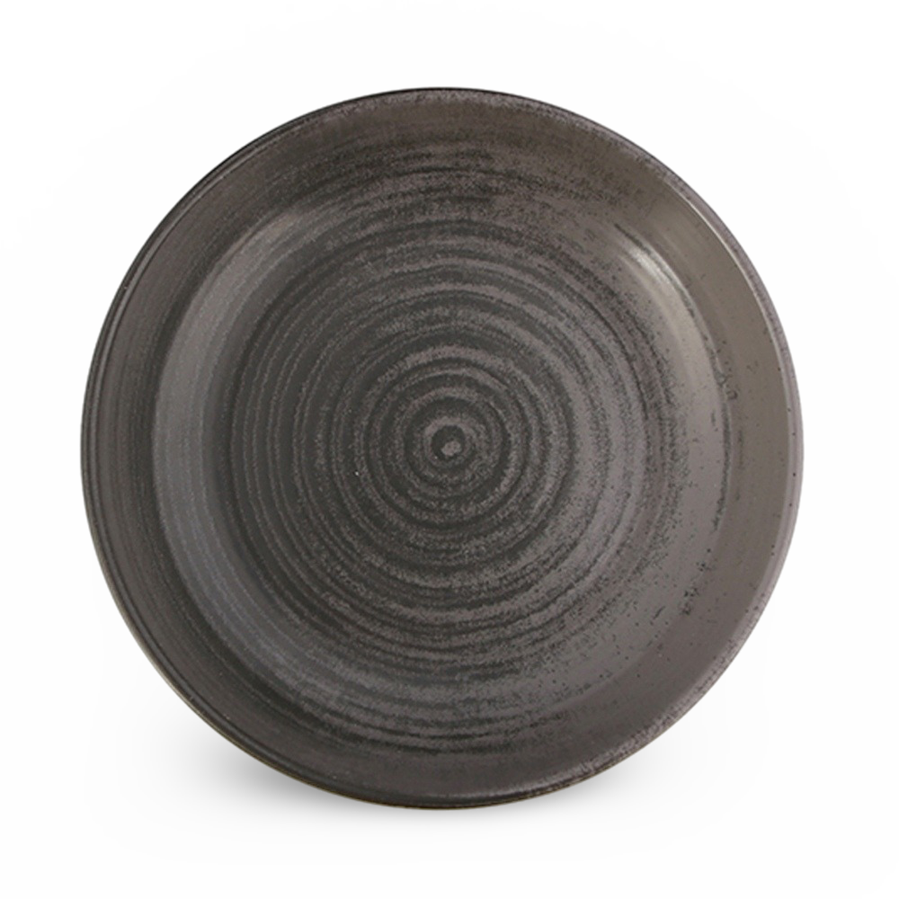 Grey Flat Bowl