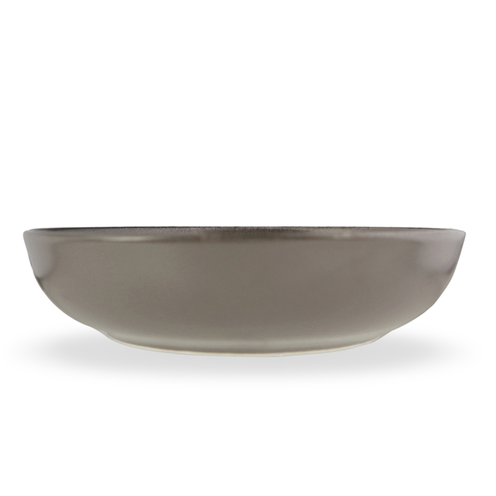 Grey Flat Bowl