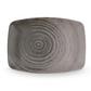 Grey Rectangular Oval Plates