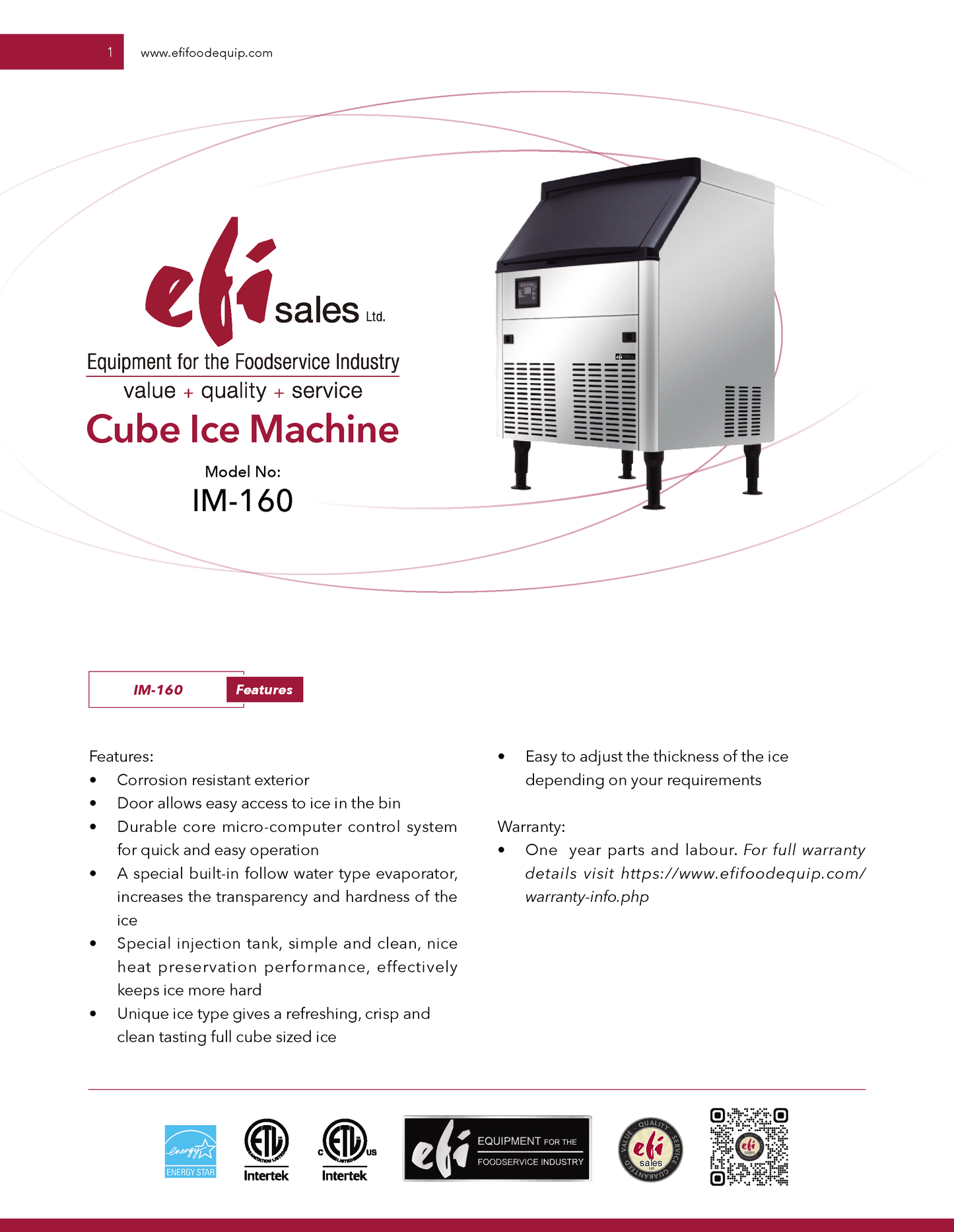 Ice Machine 160 Lb