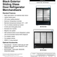 Merchandiser Refrigerator 54"
