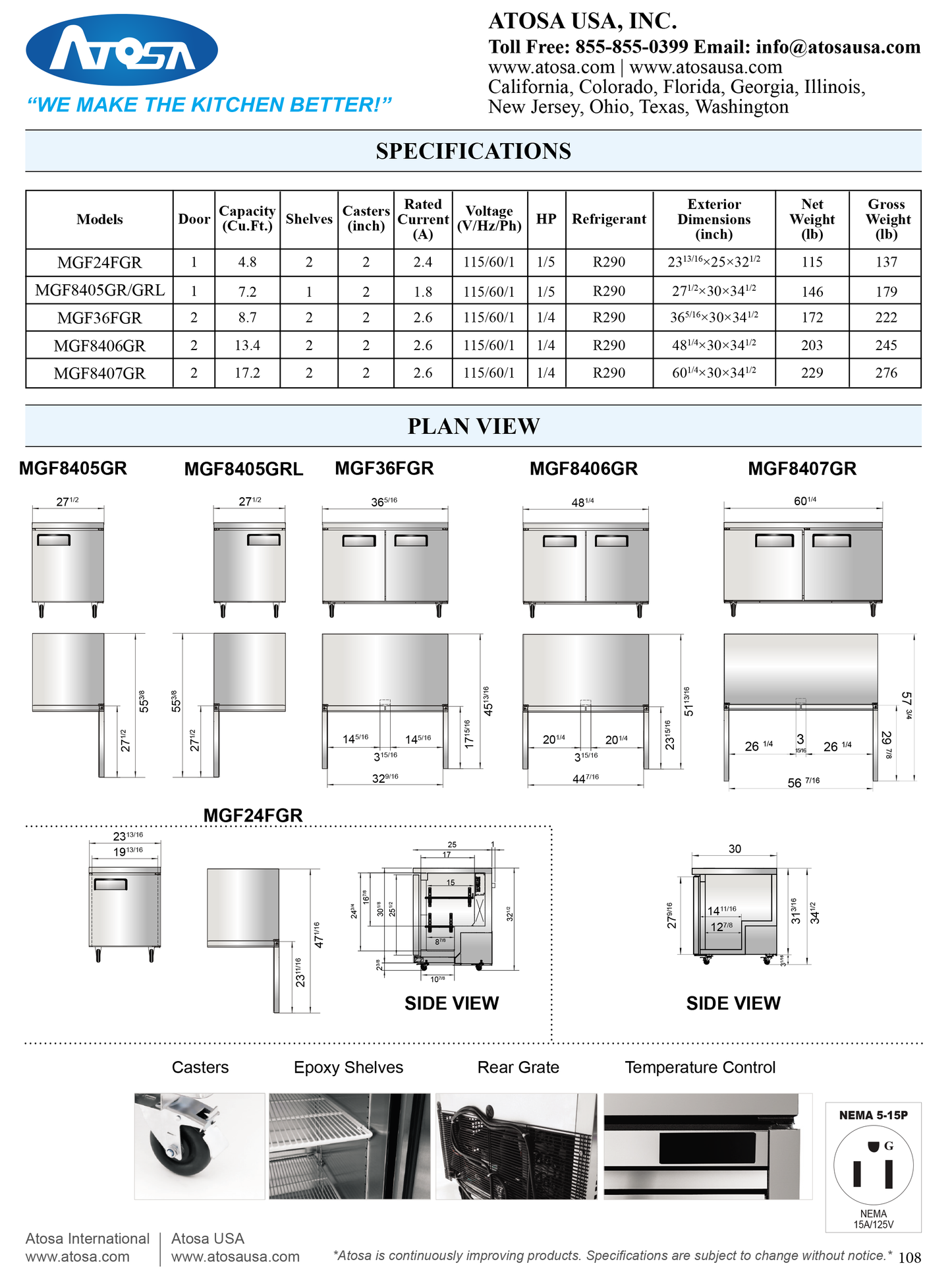 Undercounter Freezer 27"