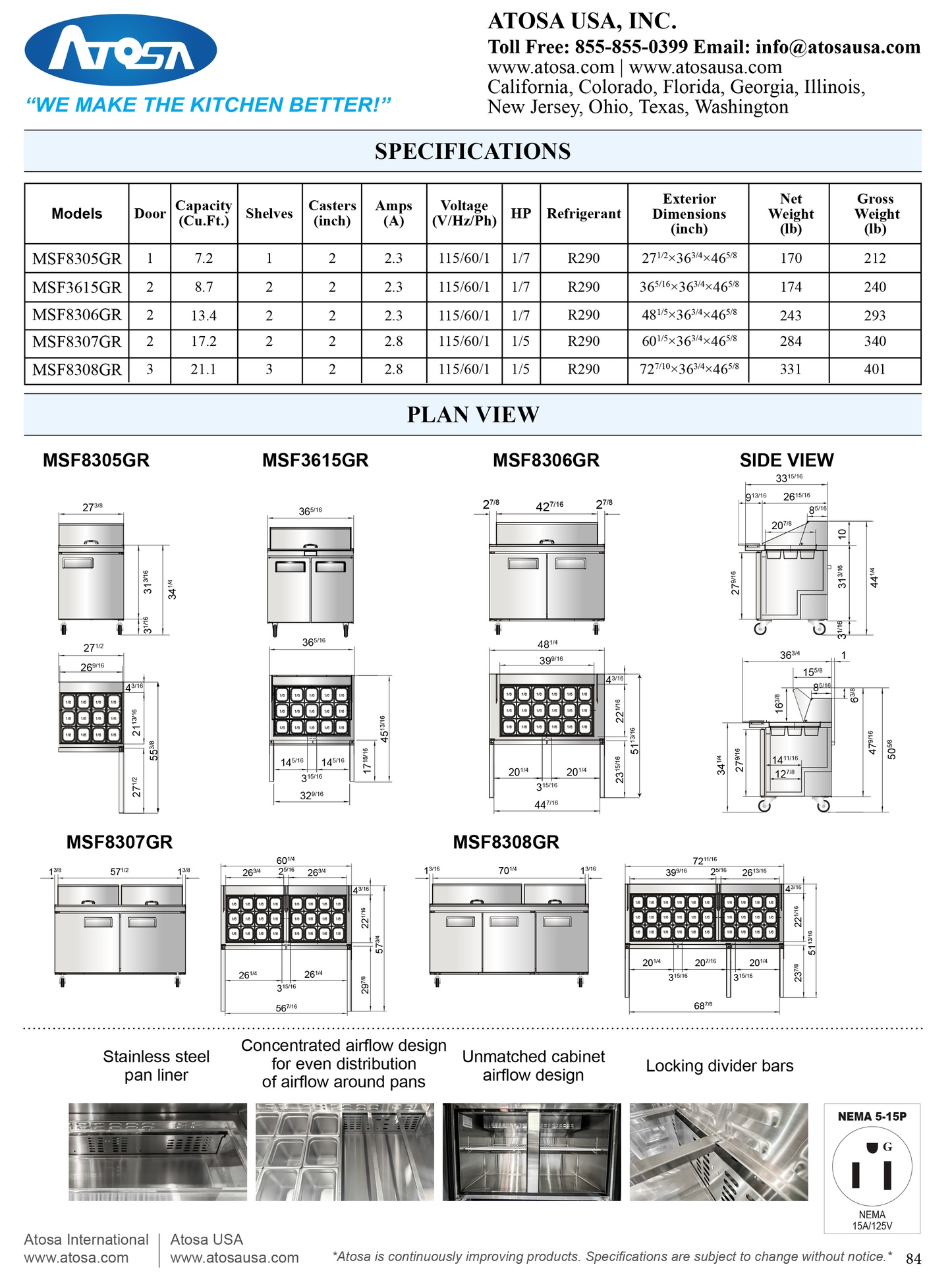 Mega Top Prep Table 60"