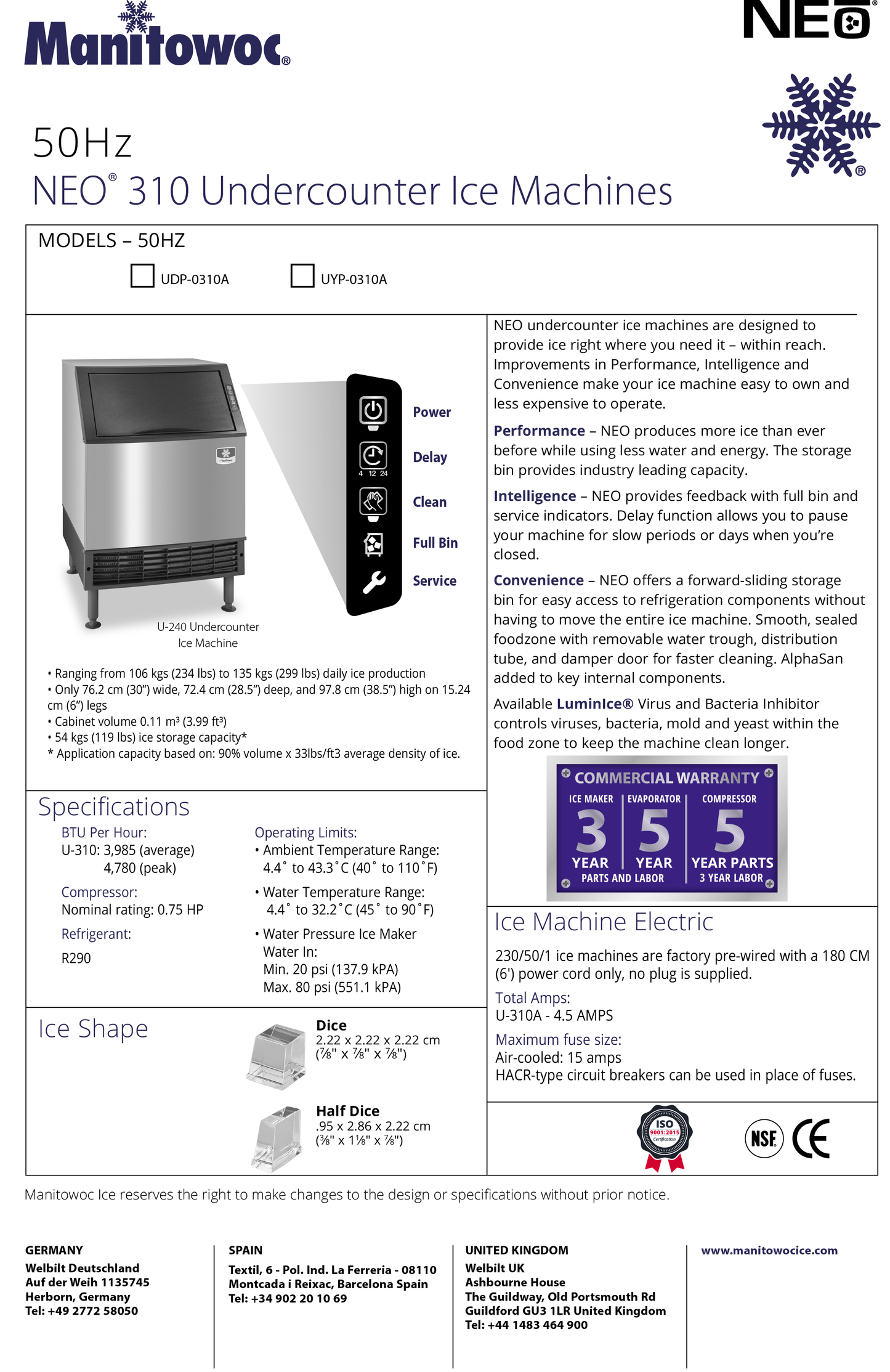 Ice Machine 290 Lb