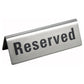 Reserved Sign