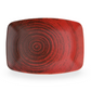 Red Rectangular Oval Plates