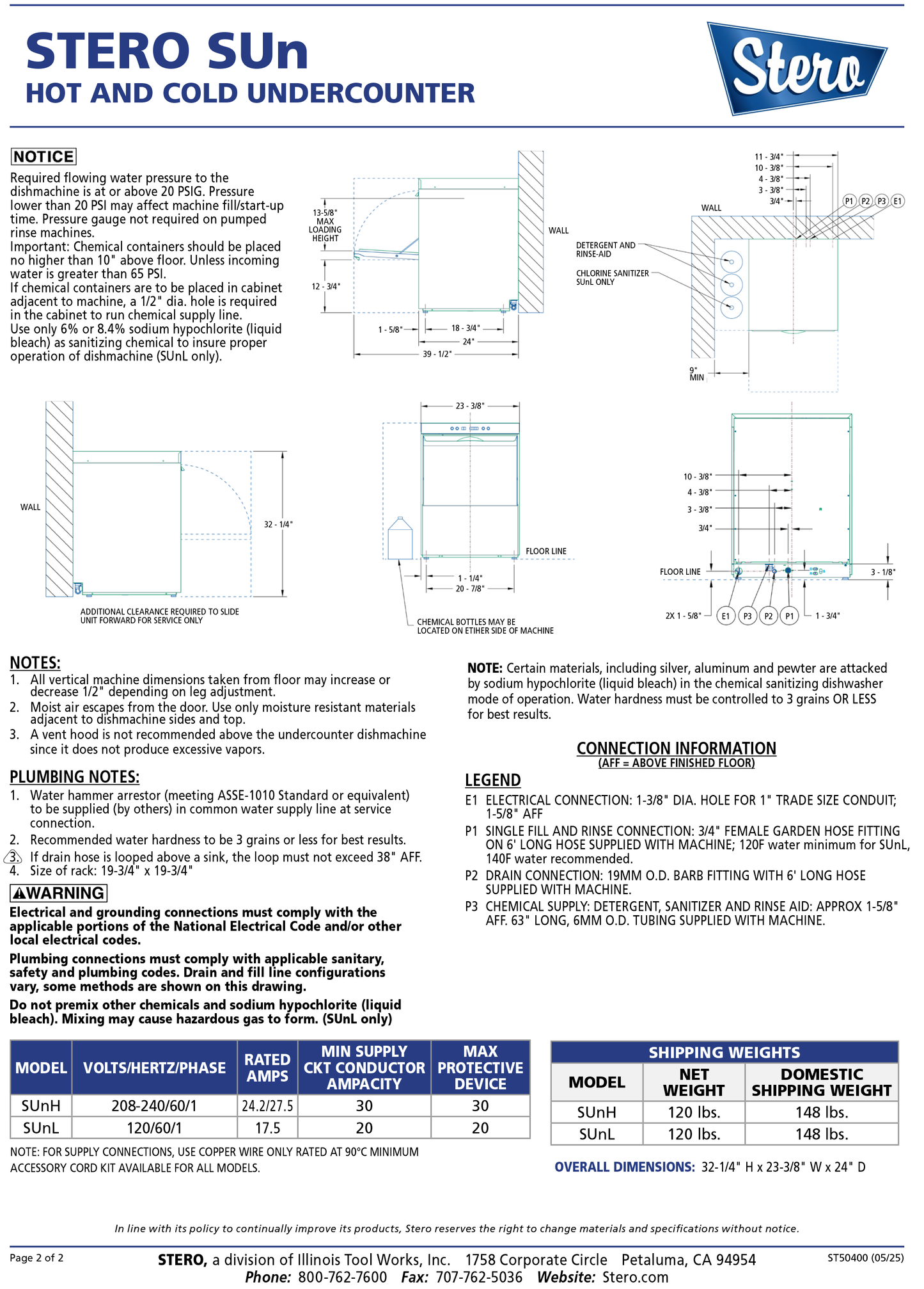 Undercounter Dishwasher