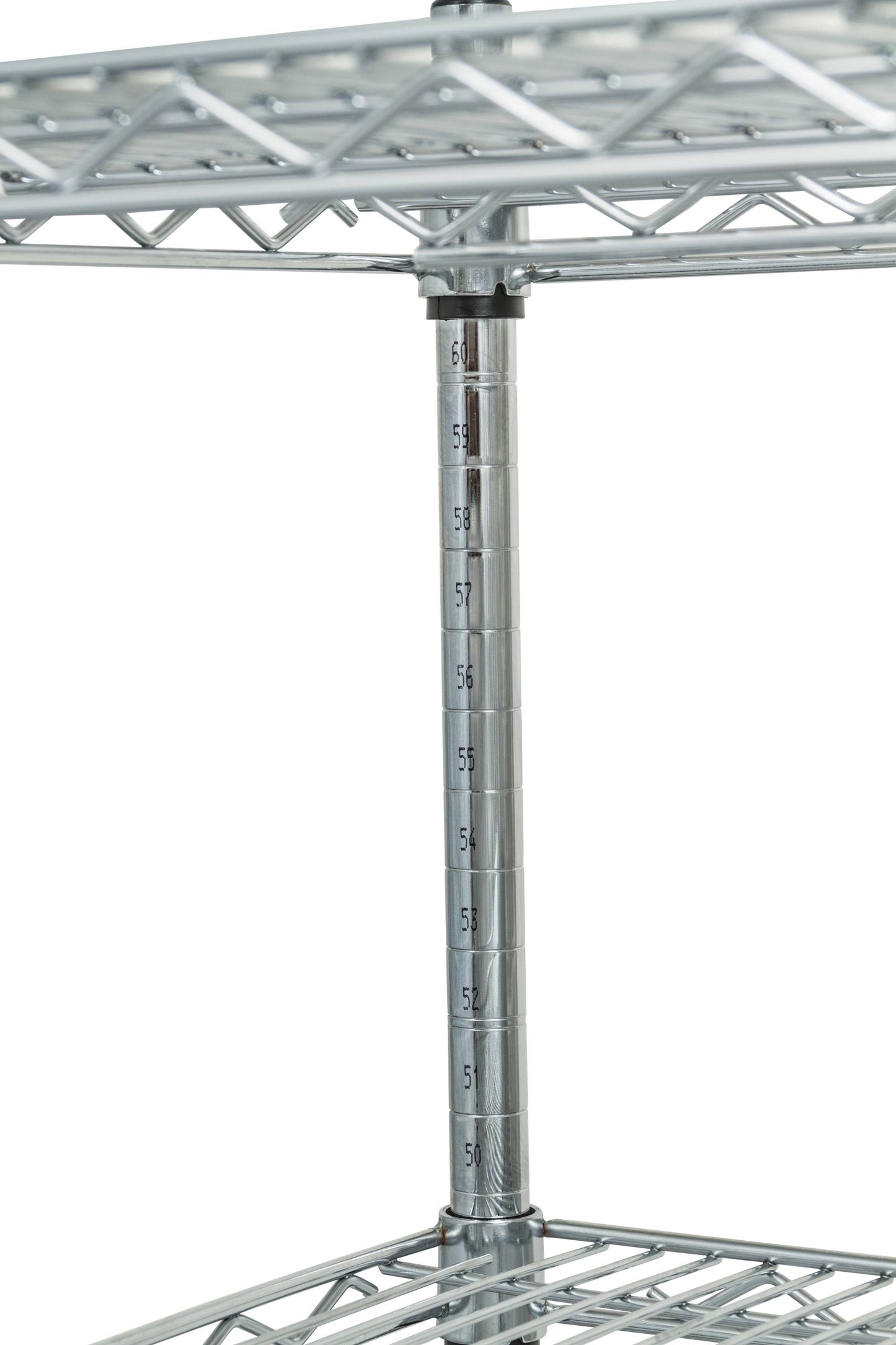 4-Tier Chrome Wire Shelving Unit 72*18*72