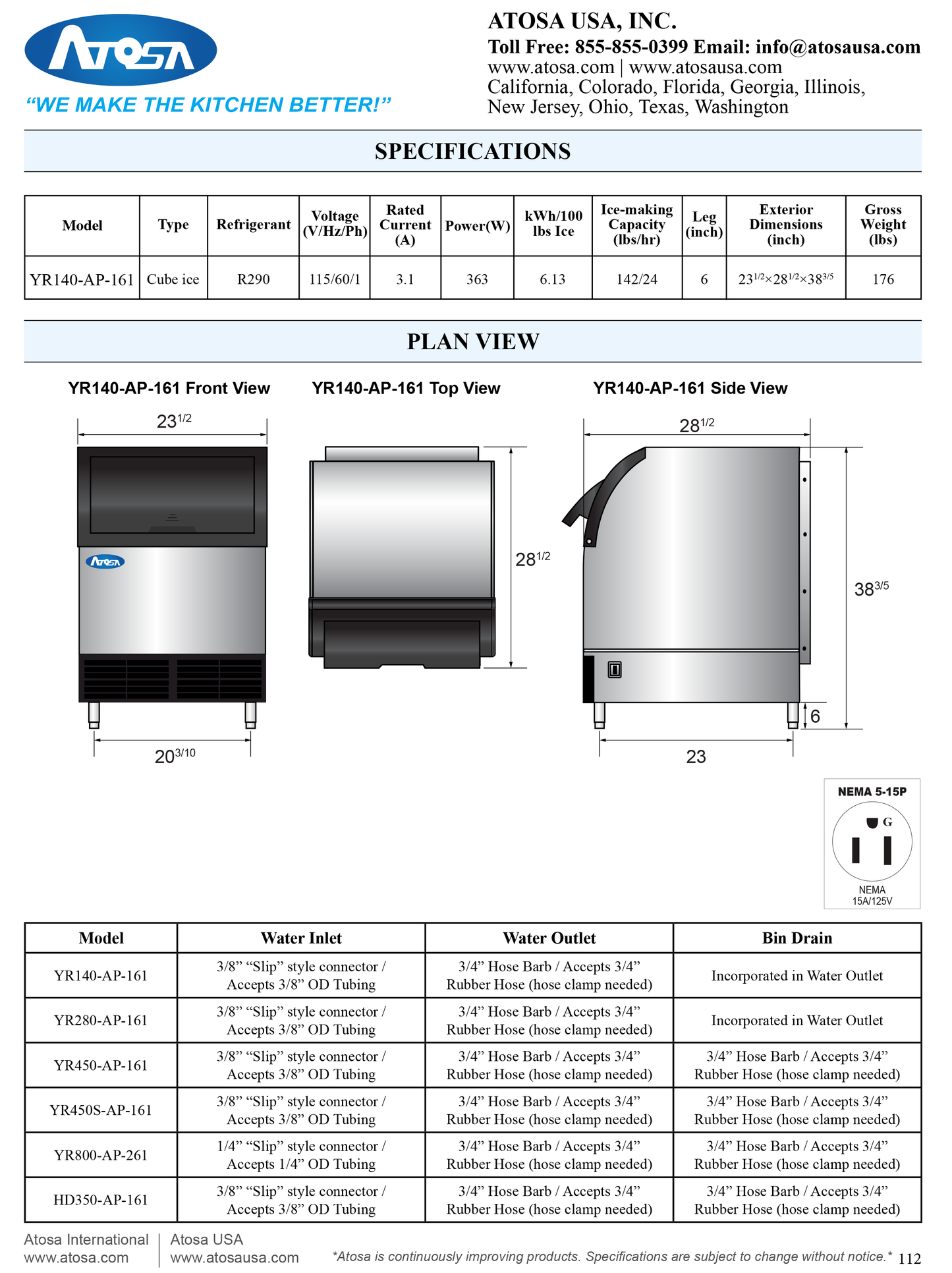 Ice Machine 140 LB