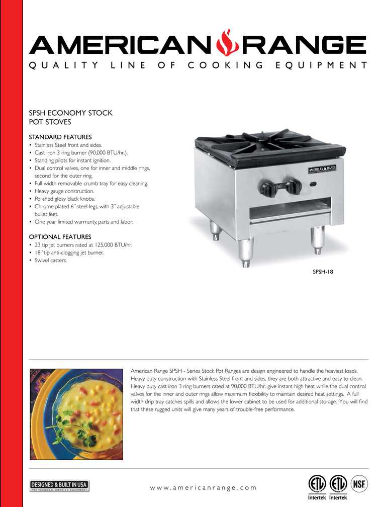 Stock Pot Range 1 Burner