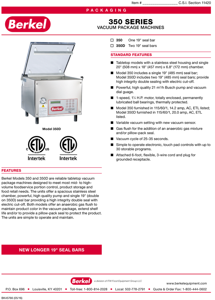 Vacuum Package Machines