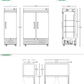 Reach-In Freezer 54.5"