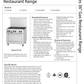 Range with 24" Griddle & 2 Burners