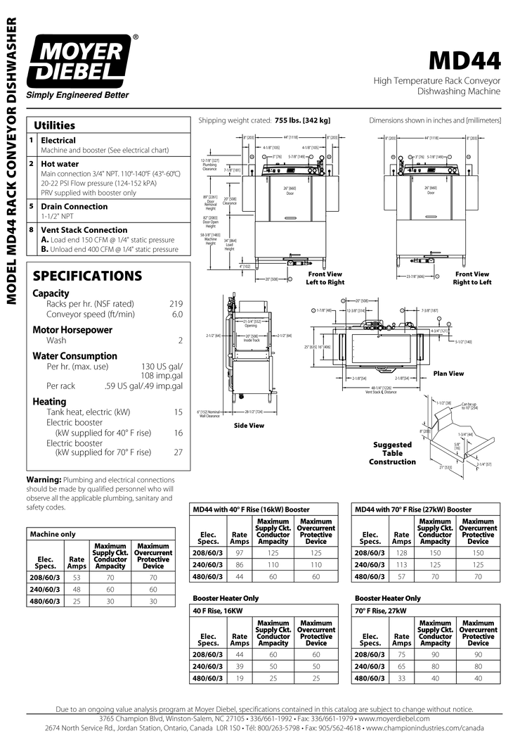 Conveyor Dishwasher