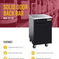 Solid Hinge Doors Back Bar 23"